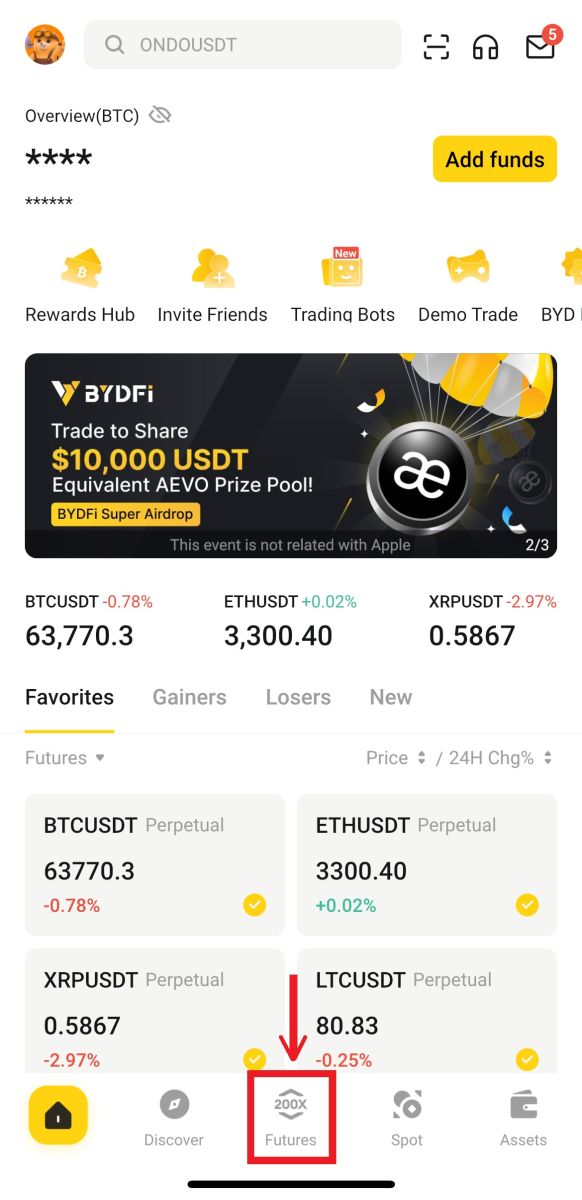 How to do Futures Trading on BYDFi