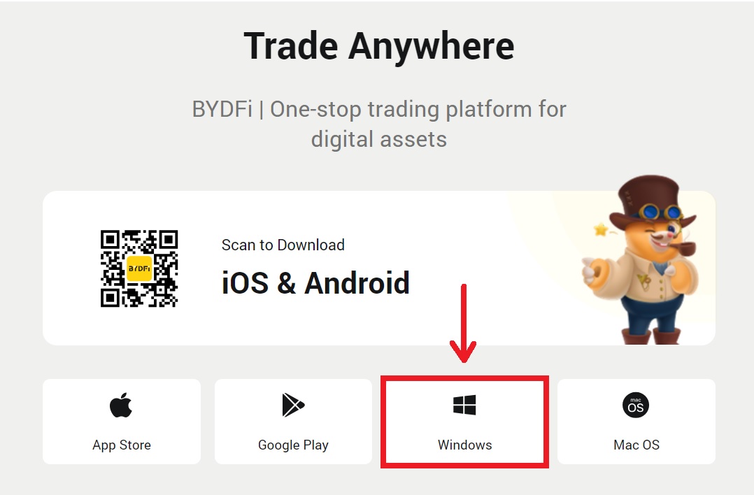 How to Download and Install BYDFi Application for Laptop/PC (Windows, macOS)