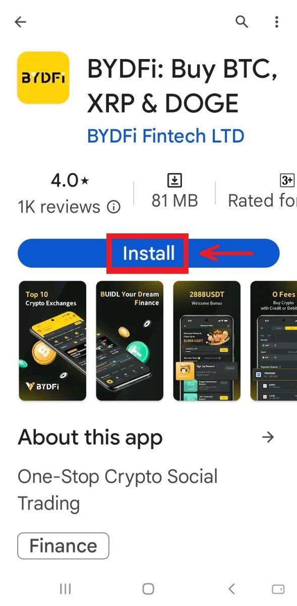 How to Download and Install BYDFi Application for Mobile  Phone (Android, iOS)