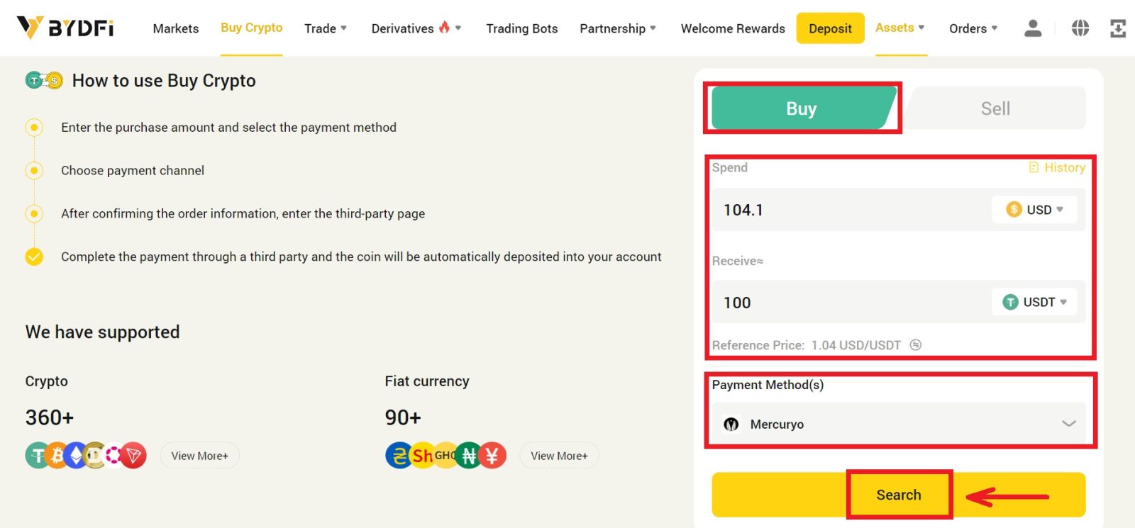 How to Login and Deposit on BYDFi