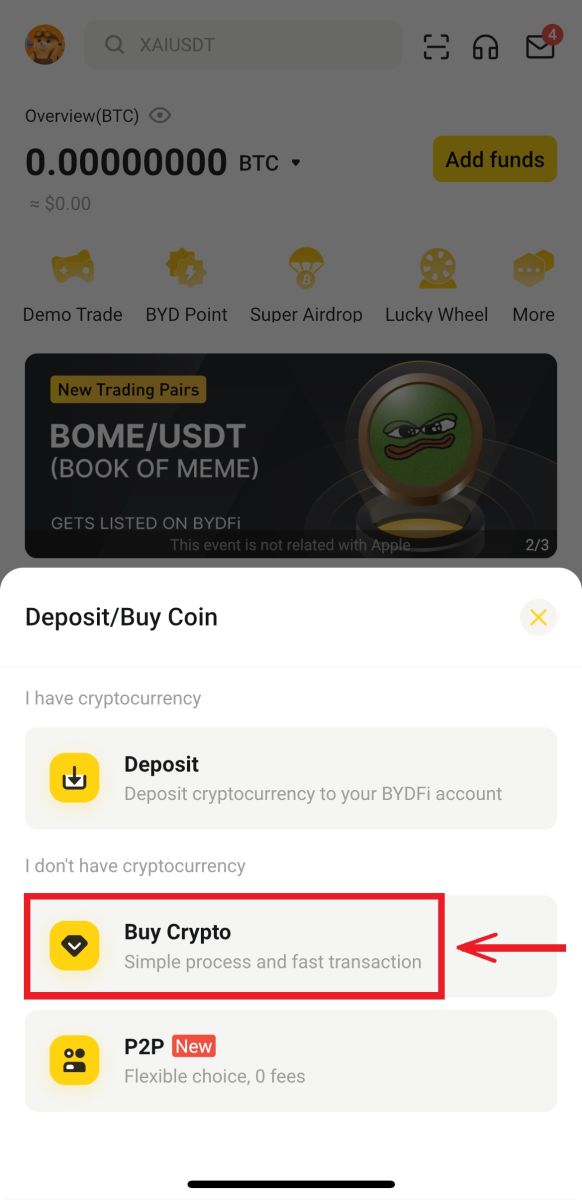 How to Login and Deposit on BYDFi