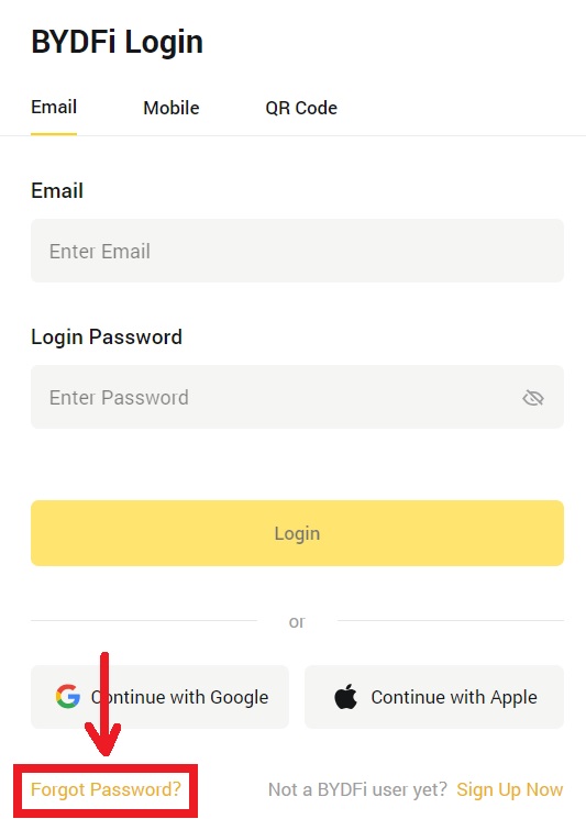 How to Login and Verify Account in BYDFi