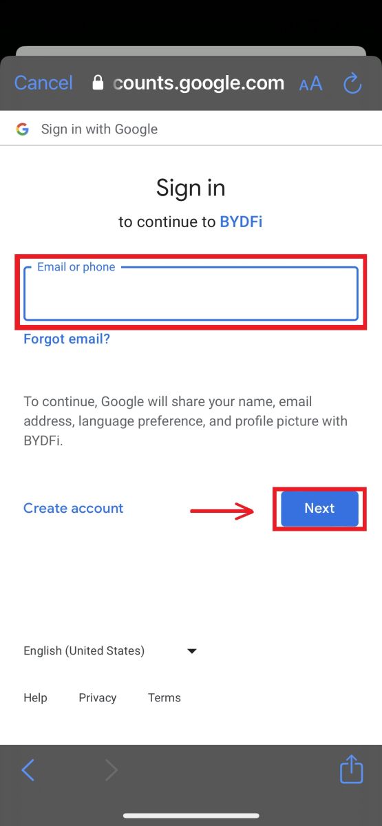 How to Login to BYDFi