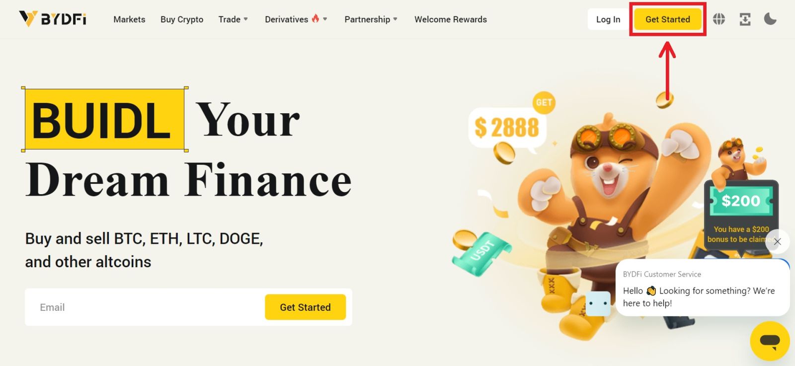 How to Open Account on BYDFi