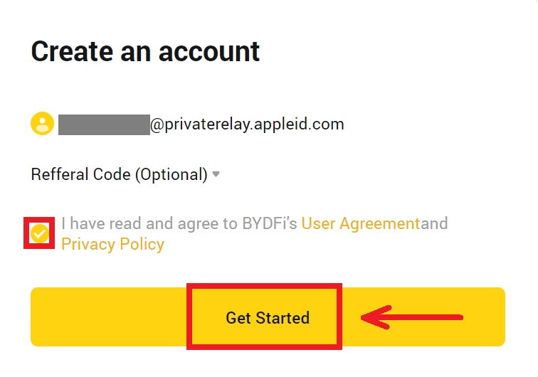 How to Register Account on BYDFi