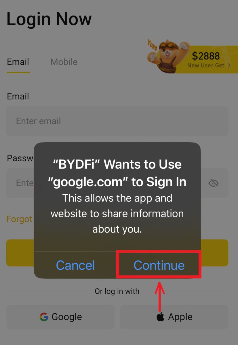 How to Register and Login Account on BYDFi