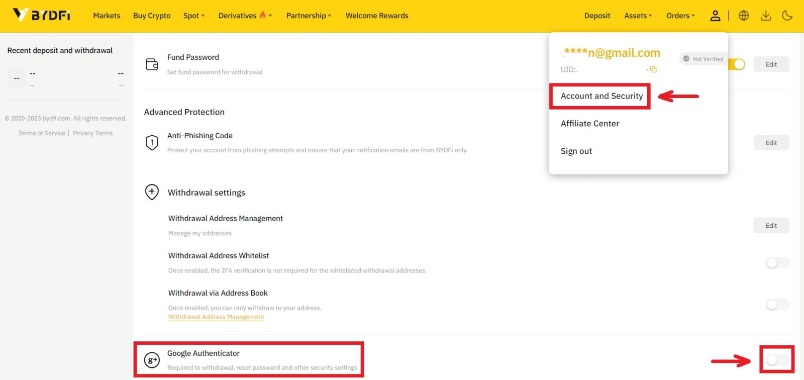 How to Register and Login Account on BYDFi