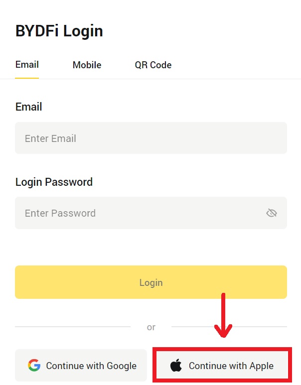 How to Sign in to BYDFi
