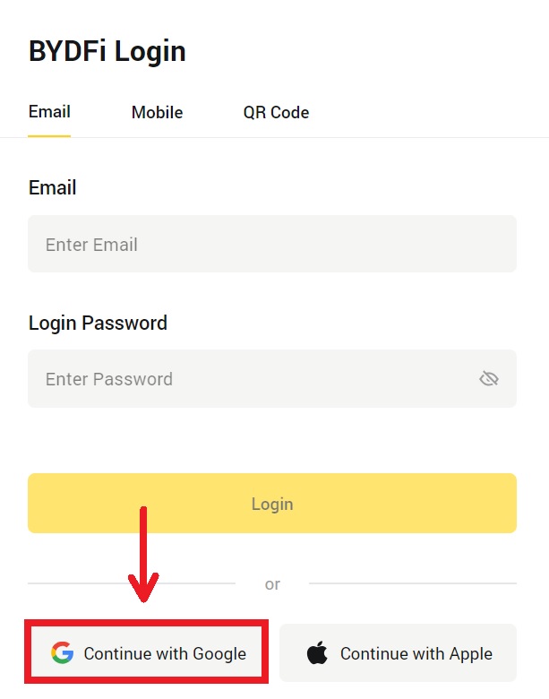 How to Sign in to BYDFi
