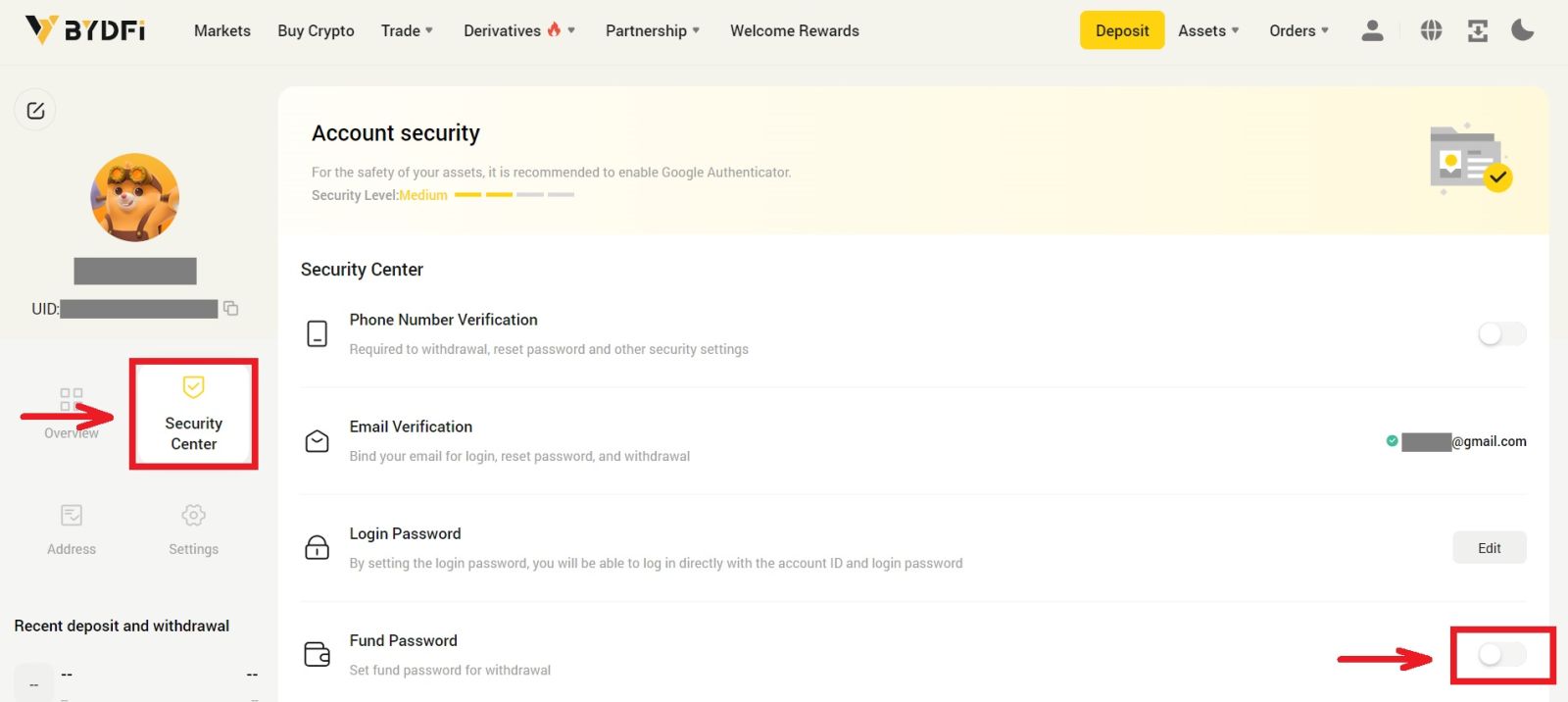 How to Sign up and Deposit to BYDFi