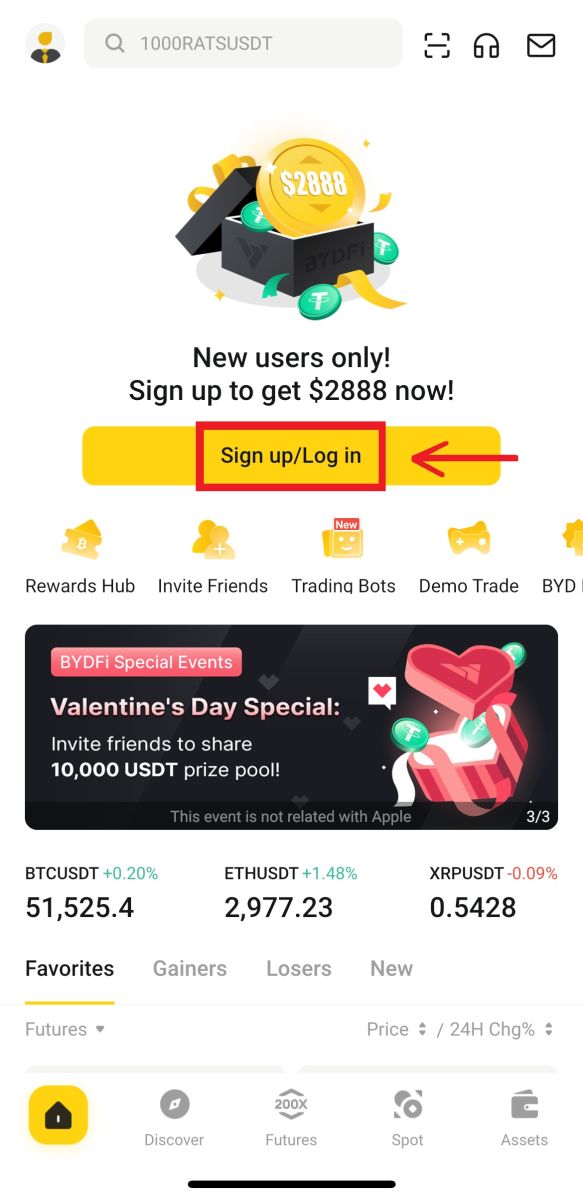 How to Sign Up and Login to a BYDFi account
