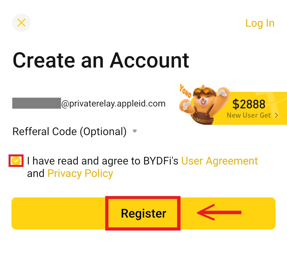 How to Sign Up and Login to a BYDFi account