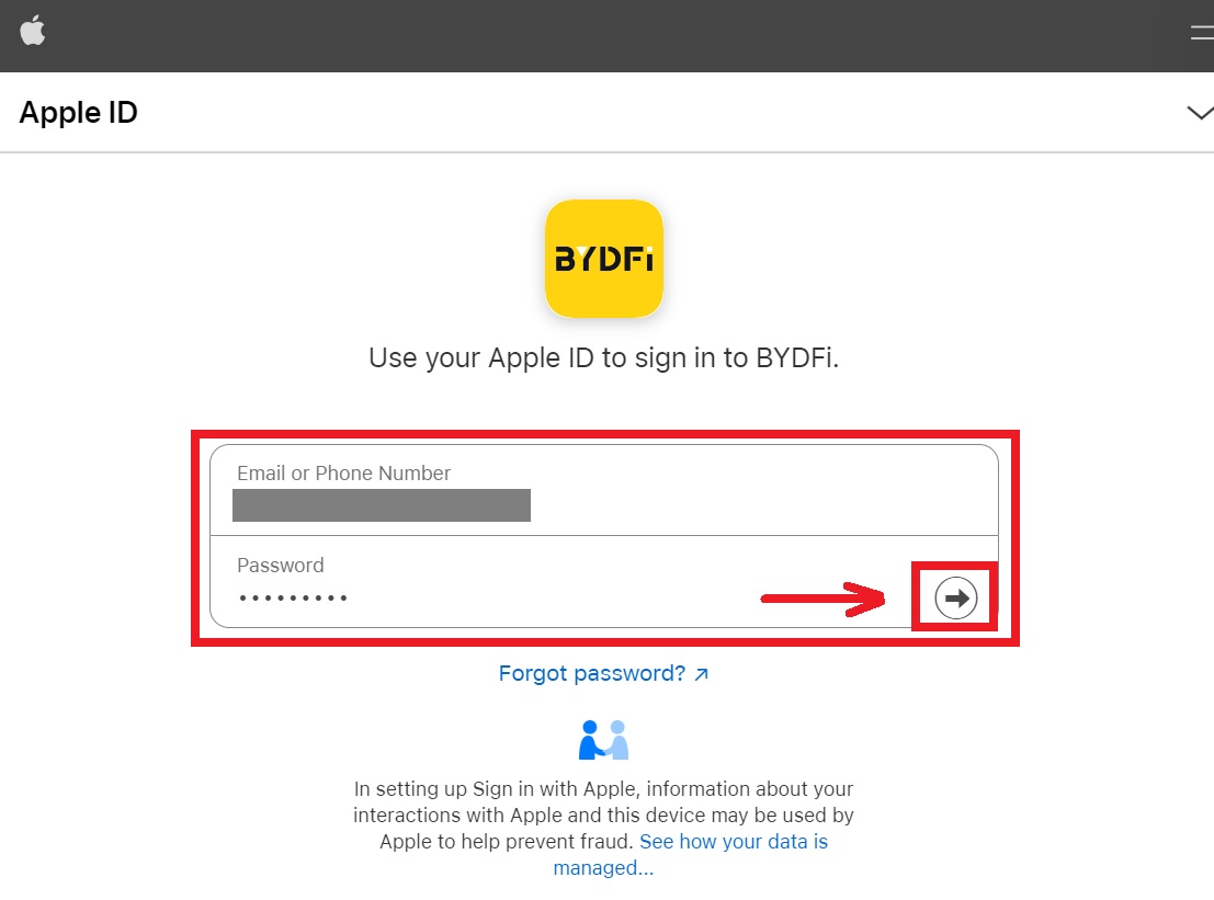 How to Sign Up and Login to a BYDFi account