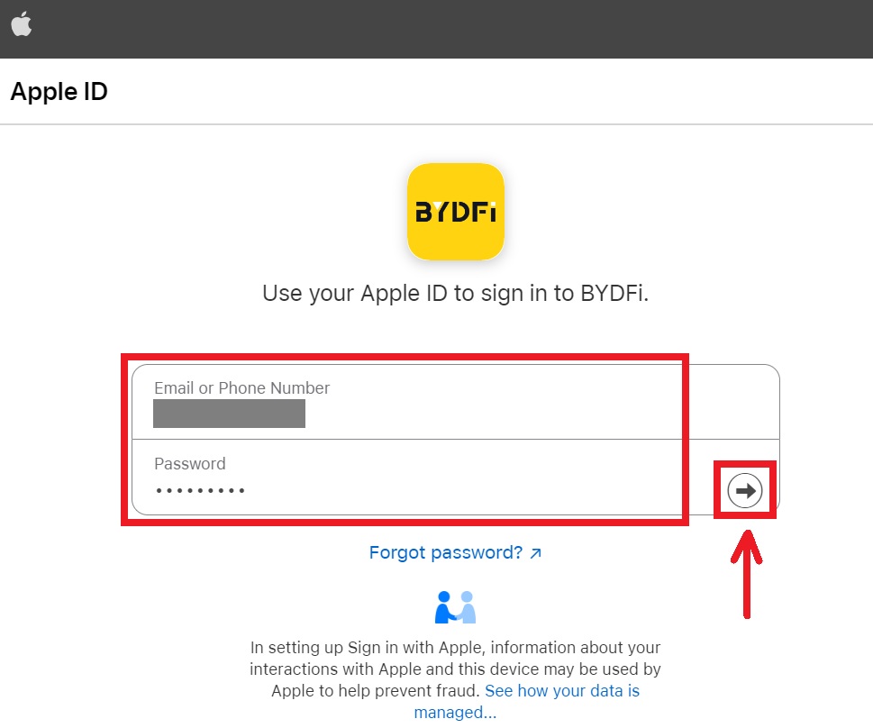 How to Sign Up and Login to a BYDFi account