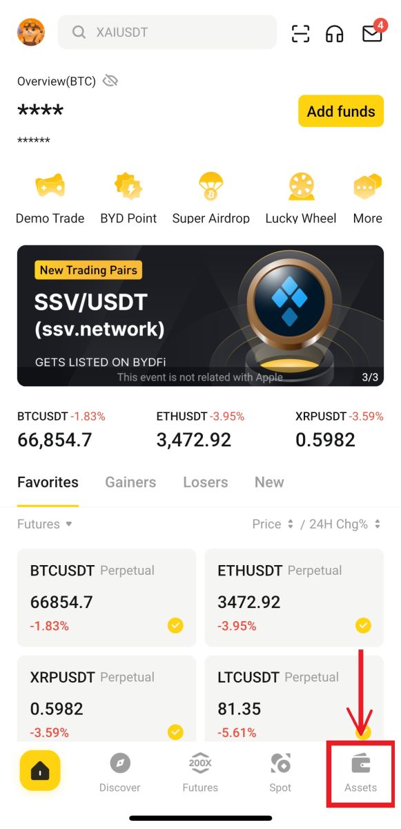 How to Withdraw and make a Deposit on BYDFi