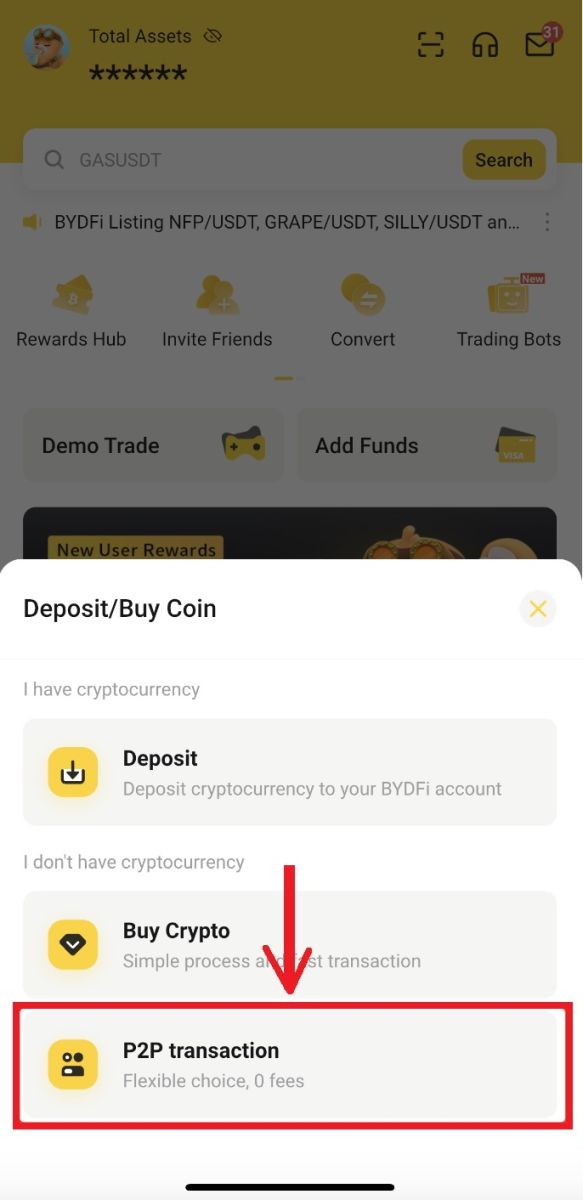 How to Withdraw and make a Deposit on BYDFi